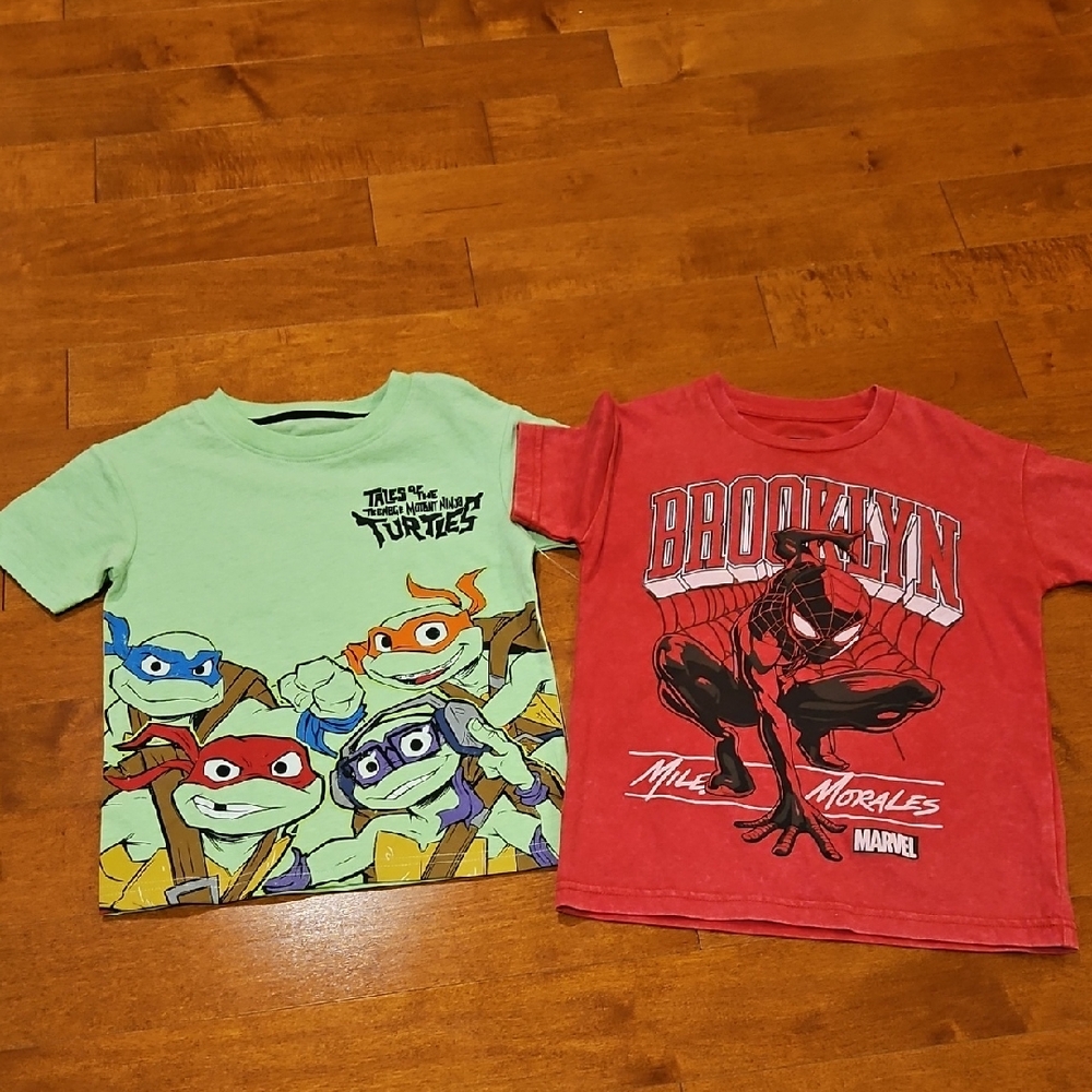 New 2 Tees- Spiderman And TMNT